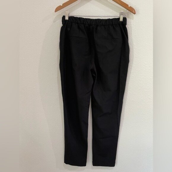Lululemon High Rise Trouser Pants Athleisure Black Preppy Office Weekend Chic - Picture 8 of 11